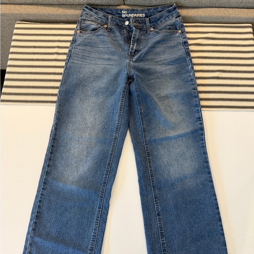 No Boundaries Women's Classic Blue Flare Jeans